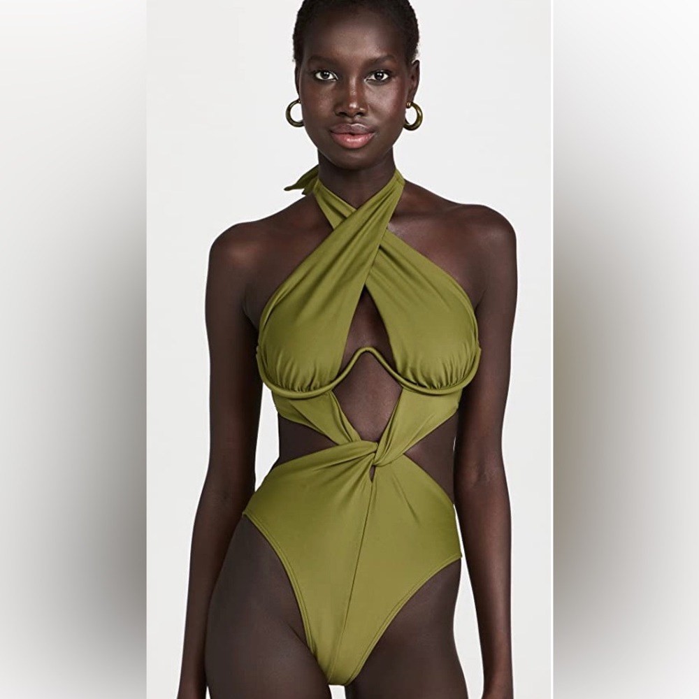 Olive green one piece